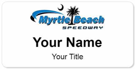 Custom name badges for Myrtle Beach Speedway