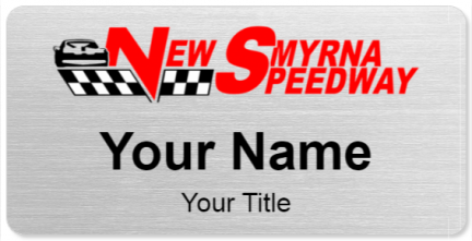 Custom name badges for New Smyrna Speedway