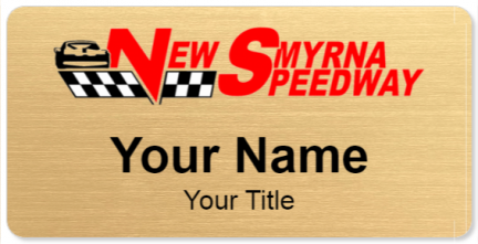 Custom name badges for New Smyrna Speedway