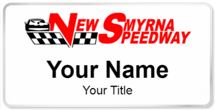 Custom name badges for New Smyrna Speedway