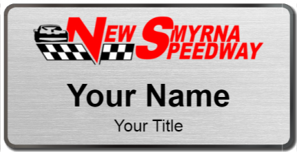 Custom name badges for New Smyrna Speedway