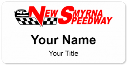 Custom name badges for New Smyrna Speedway