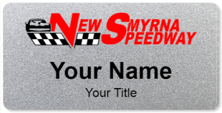 Custom name badges for New Smyrna Speedway