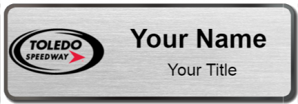 Custom name badges for Toledo Speedway