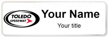 Custom name badges for Toledo Speedway