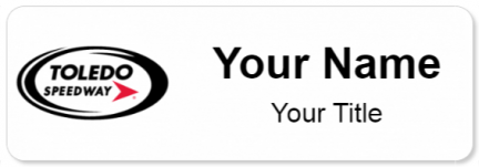 Custom name badges for Toledo Speedway