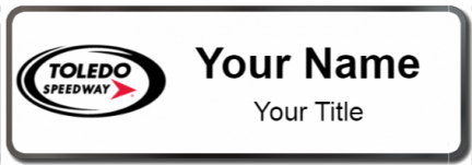 Custom name badges for Toledo Speedway