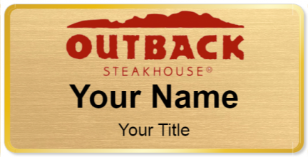 Custom name badges for Outback Steakhouse