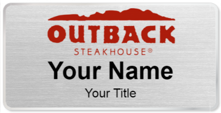 Custom name badges for Outback Steakhouse