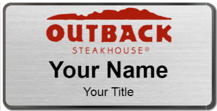 Custom name badges for Outback Steakhouse