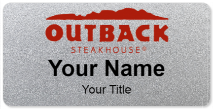 Custom name badges for Outback Steakhouse