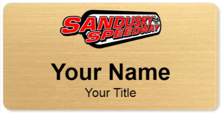 Custom name badges for Sandusky Speedway