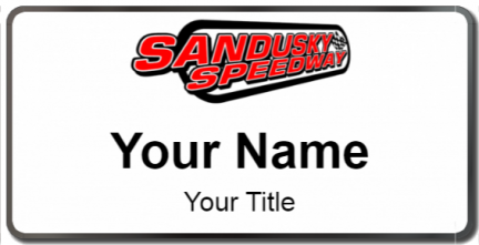 Custom name badges for Sandusky Speedway