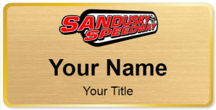 Custom name badges for Sandusky Speedway
