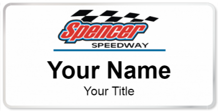Custom name badges for Spencer Speedway