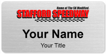 Custom name badges for Stafford Motor Speedway