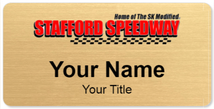 Custom name badges for Stafford Motor Speedway
