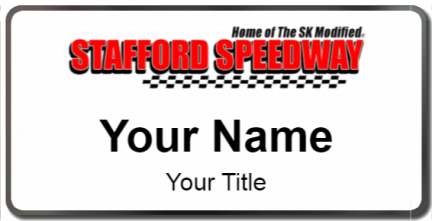 Custom name badges for Stafford Motor Speedway