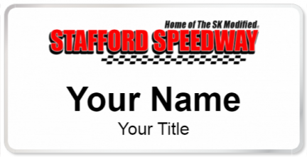 Custom name badges for Stafford Motor Speedway