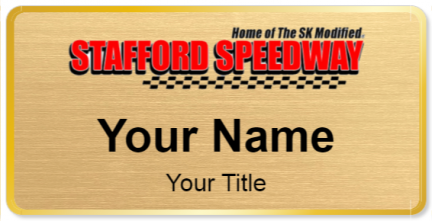 Custom name badges for Stafford Motor Speedway