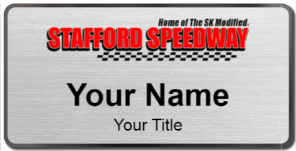 Custom name badges for Stafford Motor Speedway