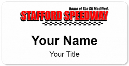 Custom name badges for Stafford Motor Speedway