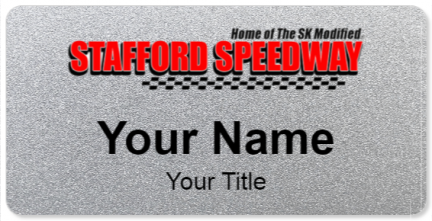 Custom name badges for Stafford Motor Speedway