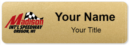 Custom name badges for Madison International Speedway