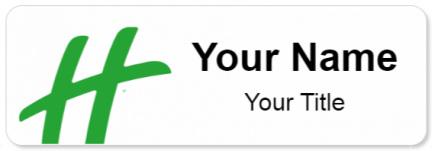 Custom name badges for Holiday Inn