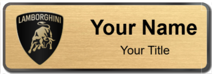 Custom name badges for Lamborghini