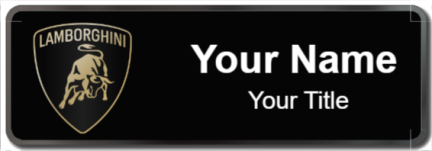 Custom name badges for Lamborghini