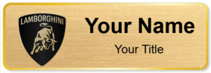 Custom name badges for Lamborghini