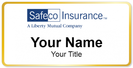 Custom name badges for Safeco Insurance