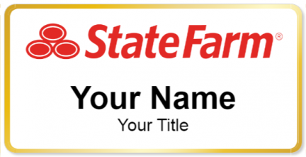 Custom name badges for State Farm