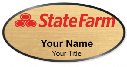 Custom name badges for State Farm
