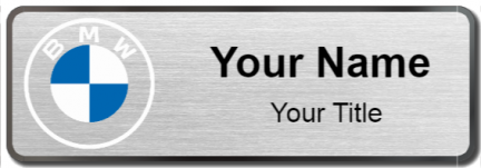 Custom name badges for BMW 2020 Logo