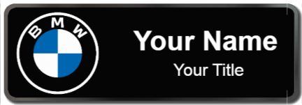 Custom name badges for BMW 2020 Logo