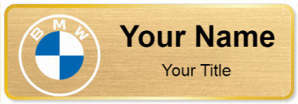 Custom name badges for BMW 2020 Logo