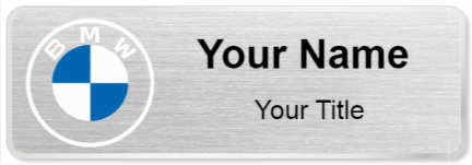 Custom name badges for BMW 2020 Logo
