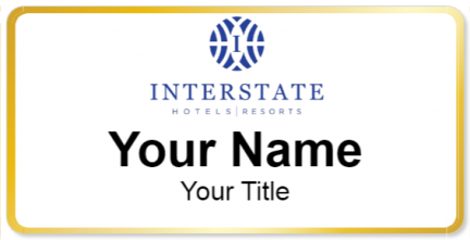 Custom name badges for Interstate Hotel