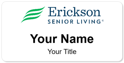 Custom name badges for Erickson Senior Living