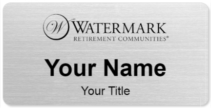 Custom name badges for Watermark Retirement Communities
