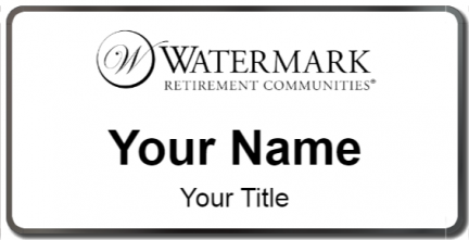 Custom name badges for Watermark Retirement Communities