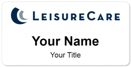 Custom name badges for Leisure Care