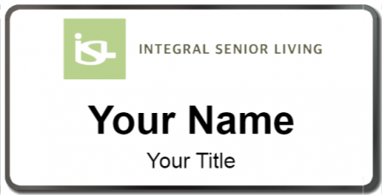 Custom name badges for Integral Senior Living