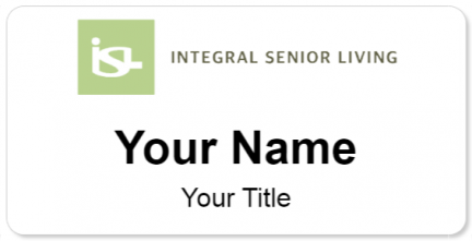 Custom name badges for Integral Senior Living