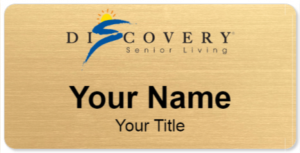 Custom name badges for Discovery Senior Living