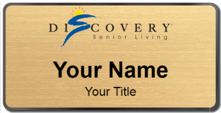 Custom name badges for Discovery Senior Living