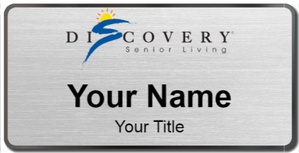 Custom name badges for Discovery Senior Living