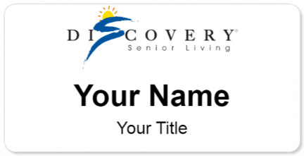 Custom name badges for Discovery Senior Living
